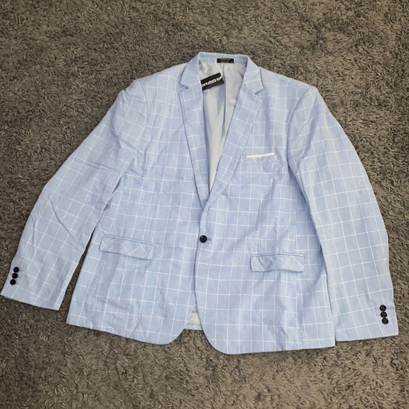 Men’s suit jacket with Shoulder pads & two inside pockets brand new with tags - Picture 1 of 3